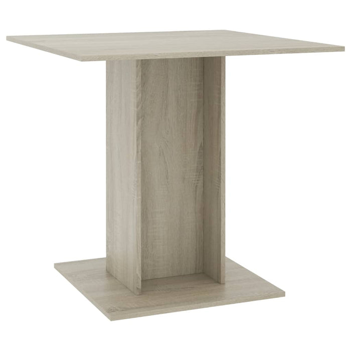 Dining table Sonoma oak 80x80x75 cm wood material