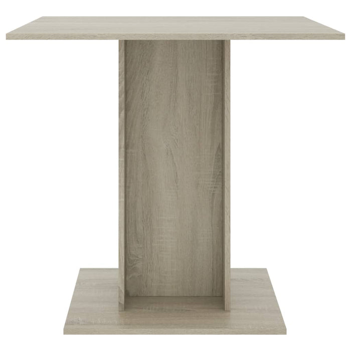 Dining table Sonoma oak 80x80x75 cm wood material