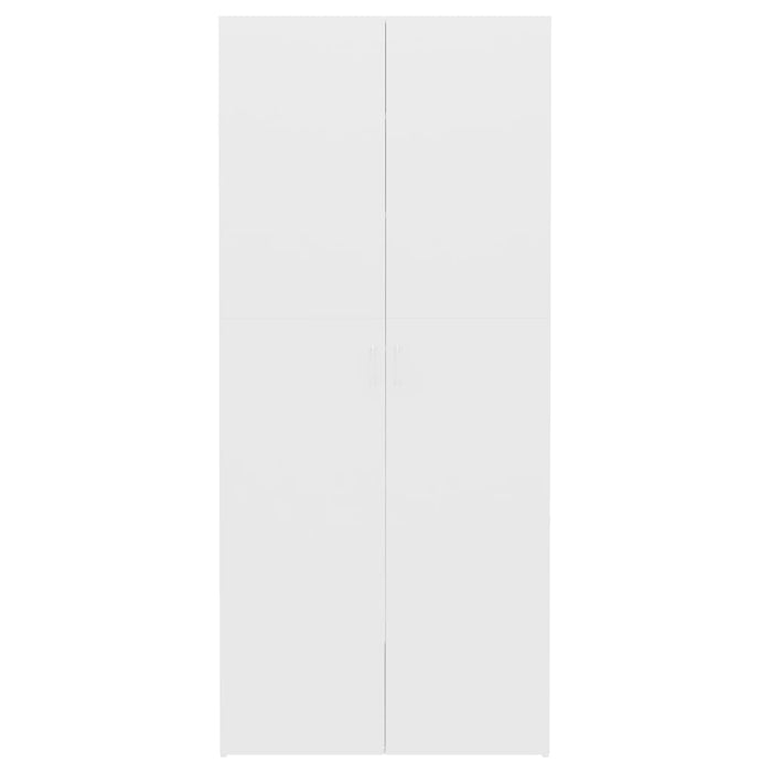 Schuhschrank Weiß 80x35,5x180 cm Holzwerkstoff