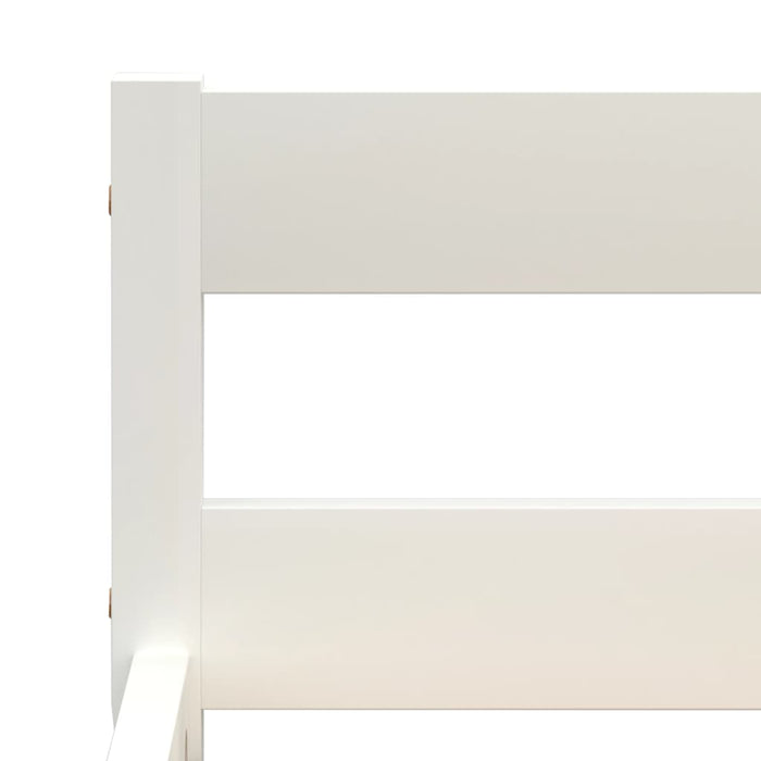 Bettgestell Weiß Massivholz Kiefer 90×200 cm