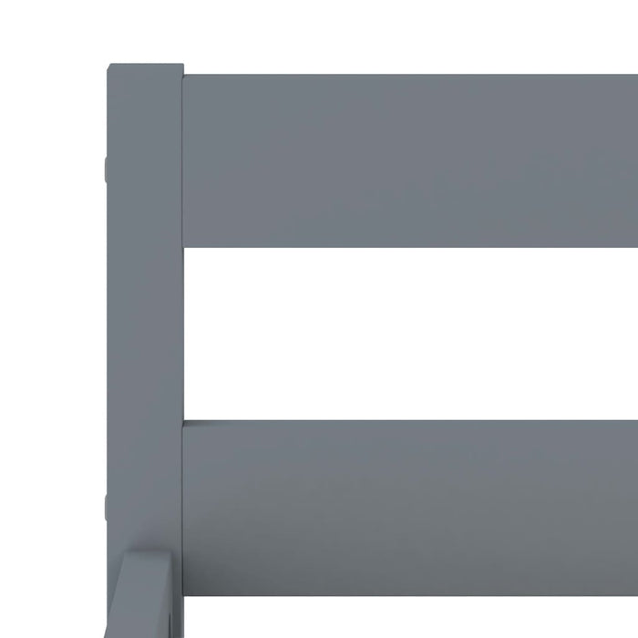 Bettgestell Grau Massivholz Kiefer 100 × 200 cm