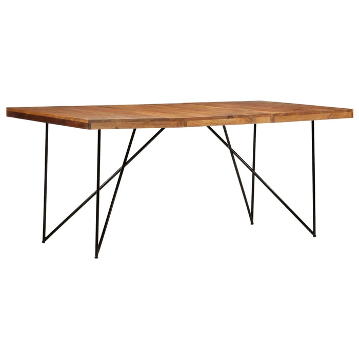 Dining table 180 x 90 x 76 cm solid acacia wood