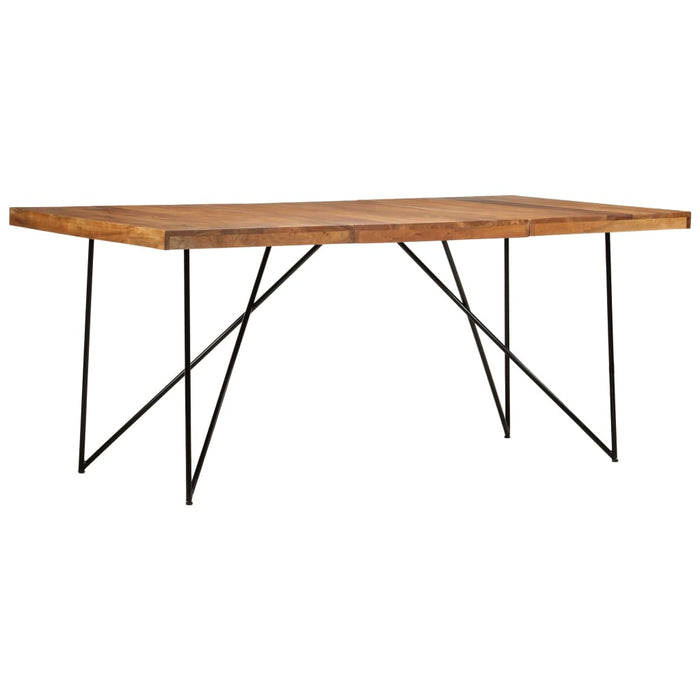 Dining table 180 x 90 x 76 cm solid acacia wood