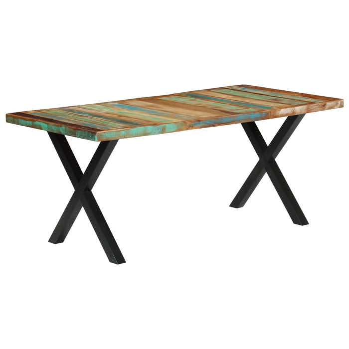 Dining table 180x90x76 cm reclaimed solid wood
