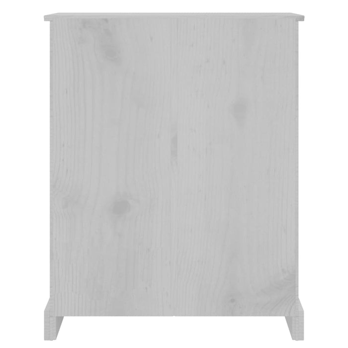 Bücherschrank 3 Fächer Mexiko-Stil Kiefernholz Grau 81x29x100cm