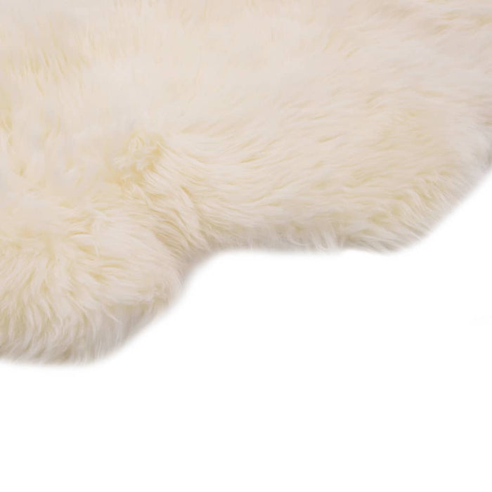 Sheepskin rug 60x180 cm white
