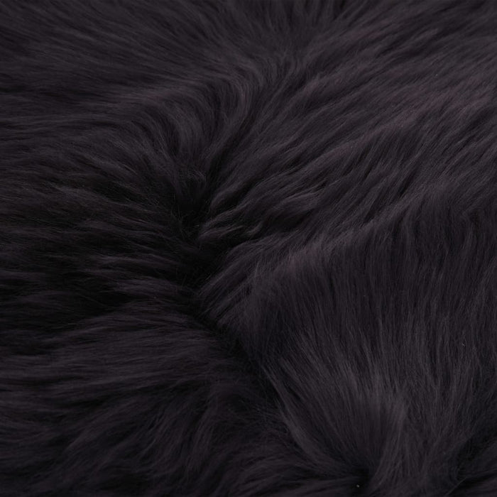 Sheepskin rug 60x180 cm dark gray