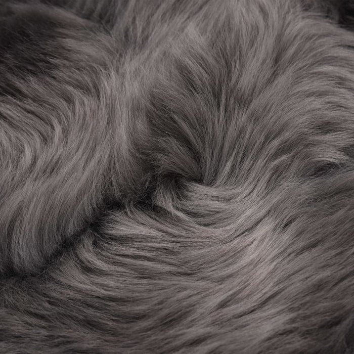 Sheepskin rug 60x180 cm light gray