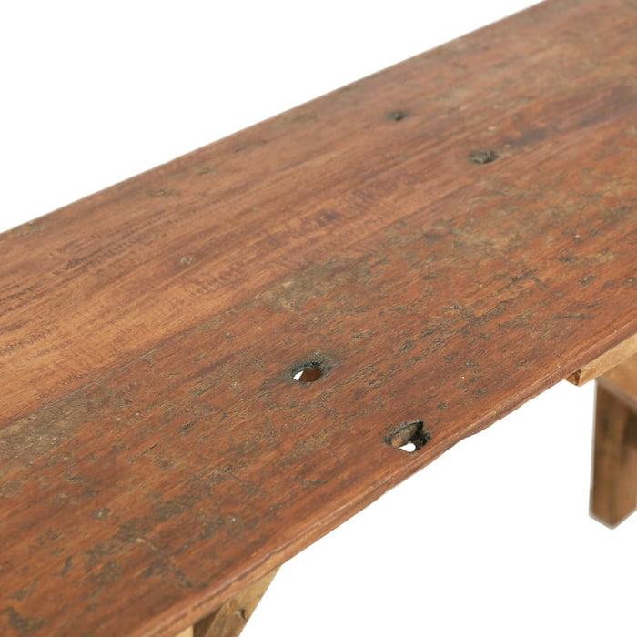 Console table 130x40x80 cm reclaimed solid wood