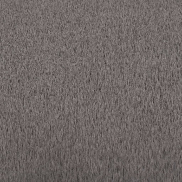 Teppich 160 cm Kunstkaninchenfell Dunkelgrau