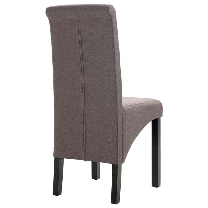Dining room chairs 4 pcs. Taupe fabric