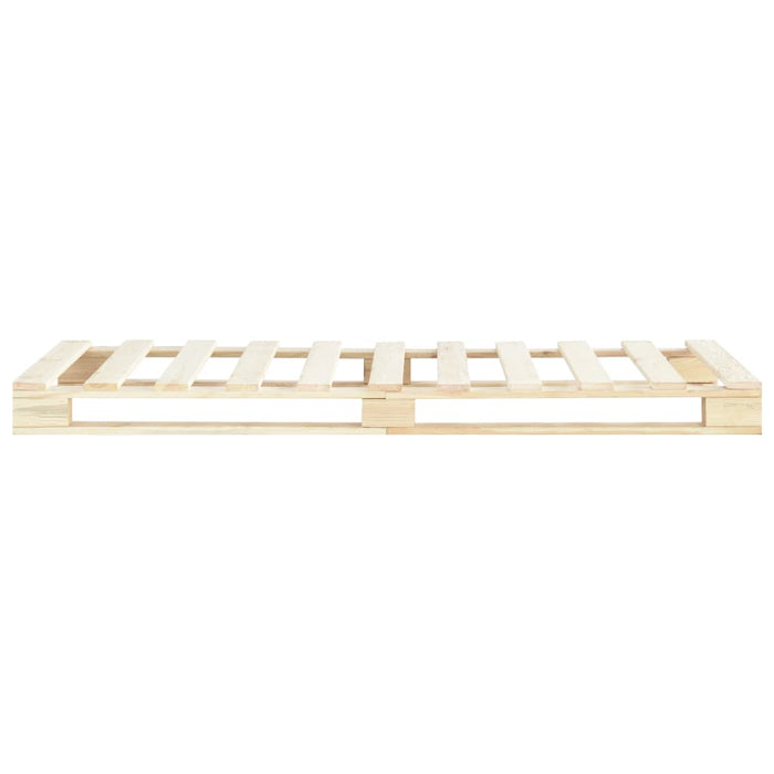 Palettenbett Massivholz Kiefer 100×200 cm