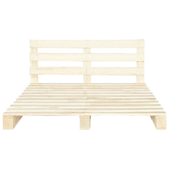 Palettenbett Massivholz Kiefer 140×200 cm
