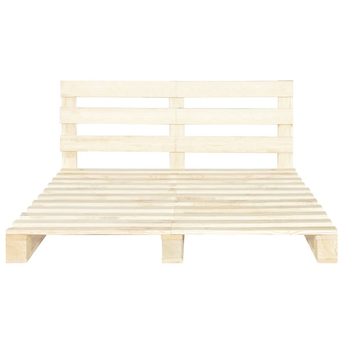 Palettenbett Massivholz Kiefer 200×200 cm