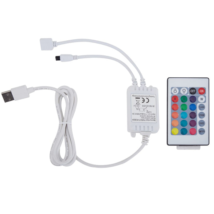 LED-Bettgestell Schwarz Kunstleder 160x200 cm