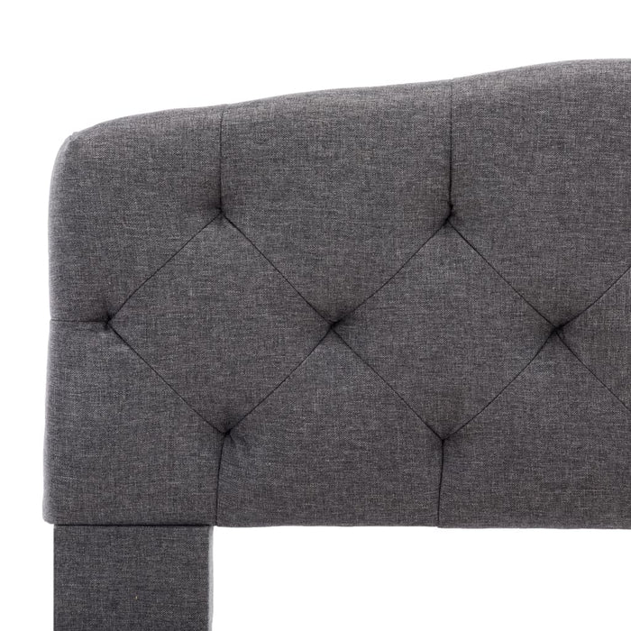 Bettgestell Dunkelgrau Stoff 140x200 cm