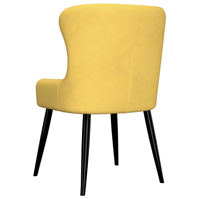 Dining room chairs 2 pcs. Yellow fabric