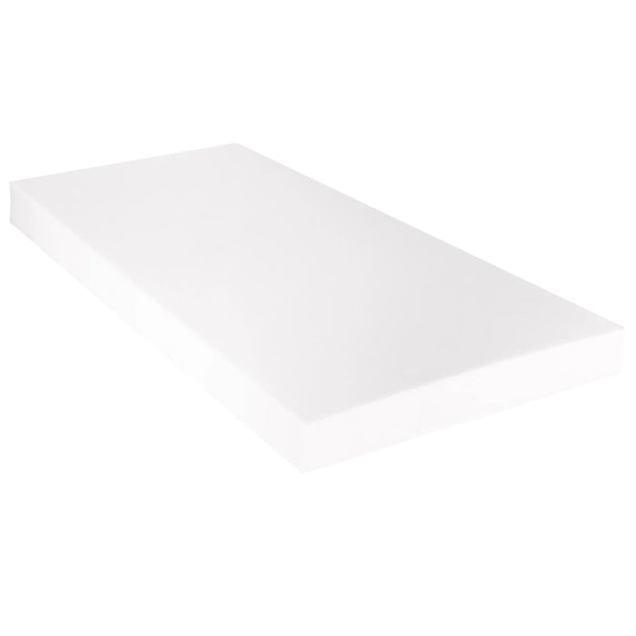 Bett mit Matratze Weiß Kunstleder 160 x 200 cm