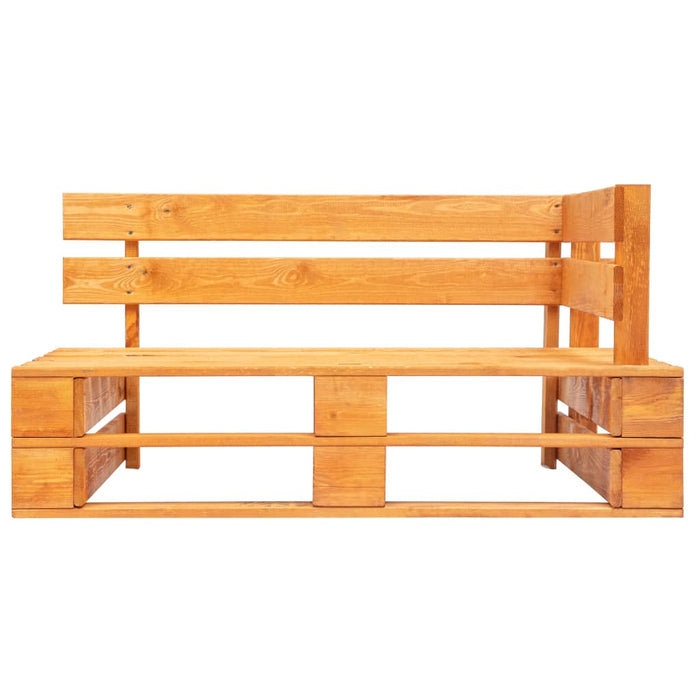 Garten-Palettensofa mit Grauen Kissen Kiefernholz