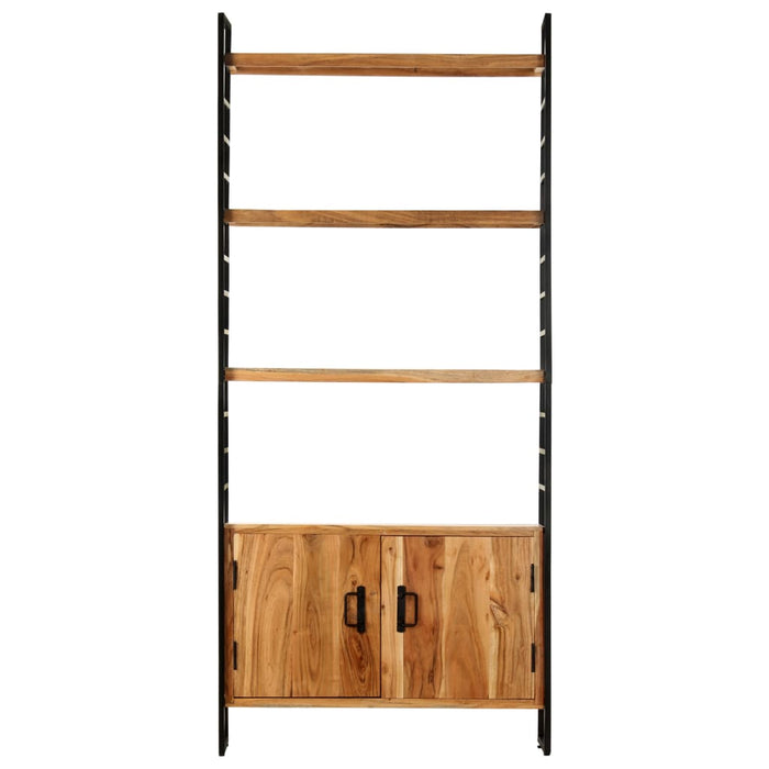 Bookcase 4 levels 80x30x180 cm solid acacia wood
