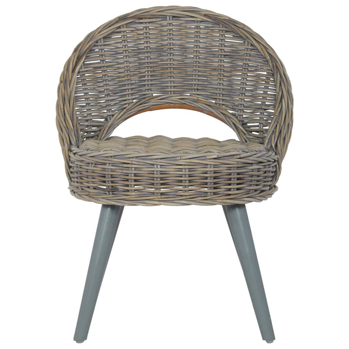 Sessel Kubu-Rattan Grau