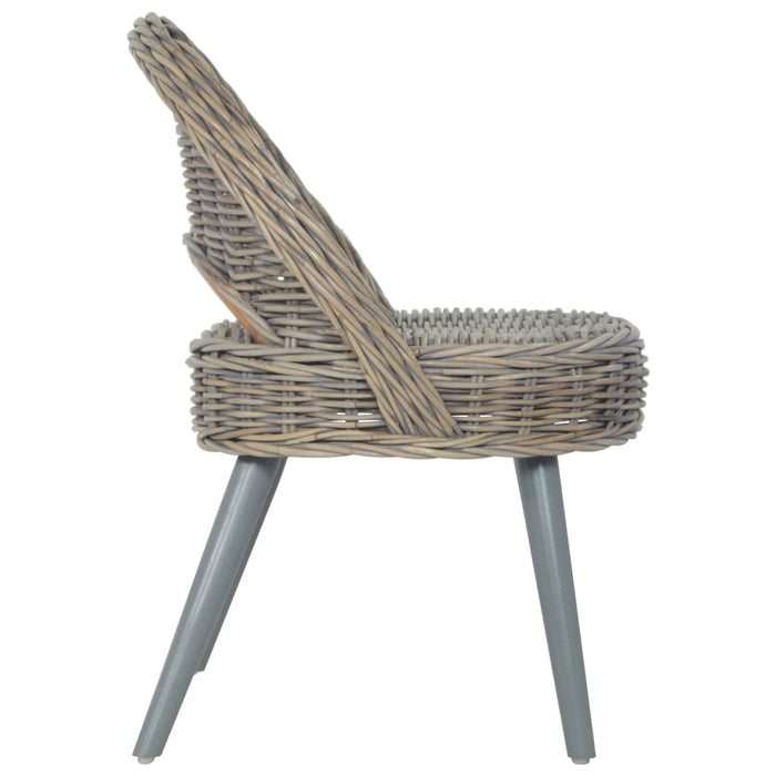 Sessel Kubu-Rattan Grau