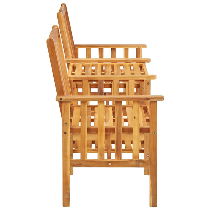 Gartenstühle mit Teetisch 159 x 61 x 92 cm Massivholz Akazie