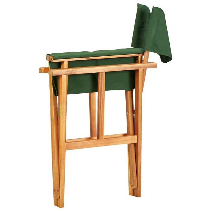 Director's Chairs 2 pcs. Solid Acacia Green Wood