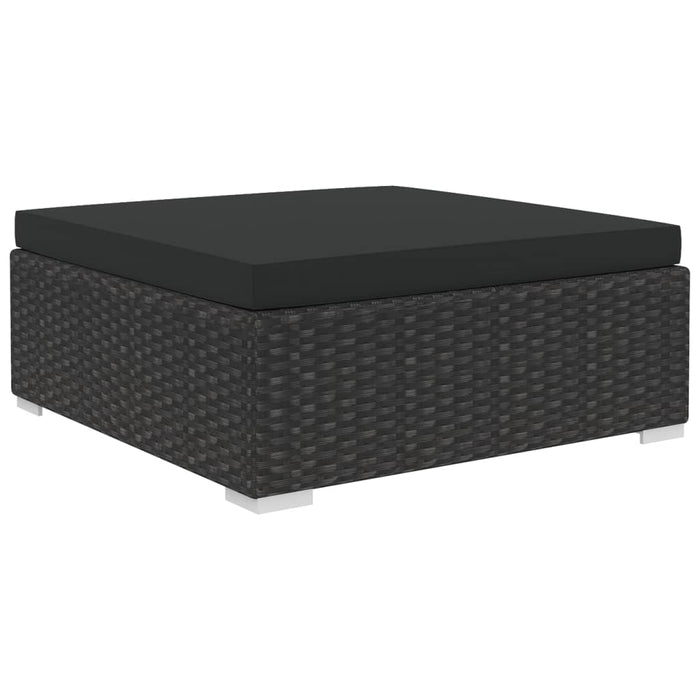 Garten-Lounge-Set Marit mit Auflagen in Schwarz