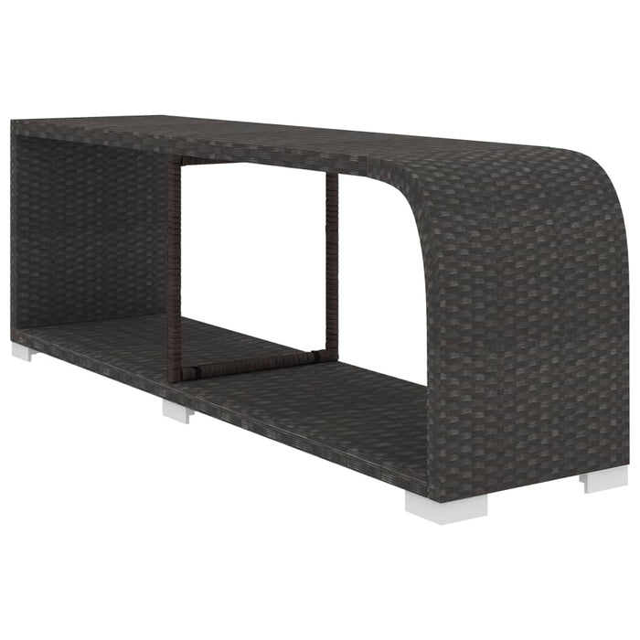 8-tlg. Garten-Lounge-Set mit Auflagen Poly Rattan Schwarz