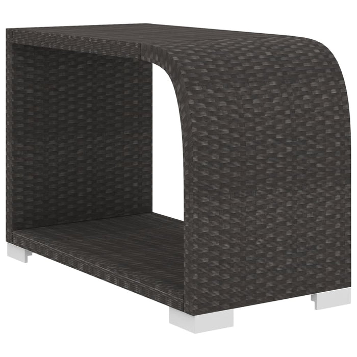 8-tlg. Garten-Lounge-Set mit Auflagen Poly Rattan Schwarz