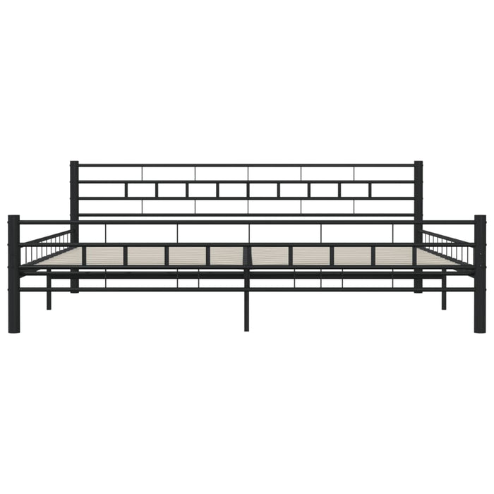 Bettgestell Schwarz Stahl 180×200 cm