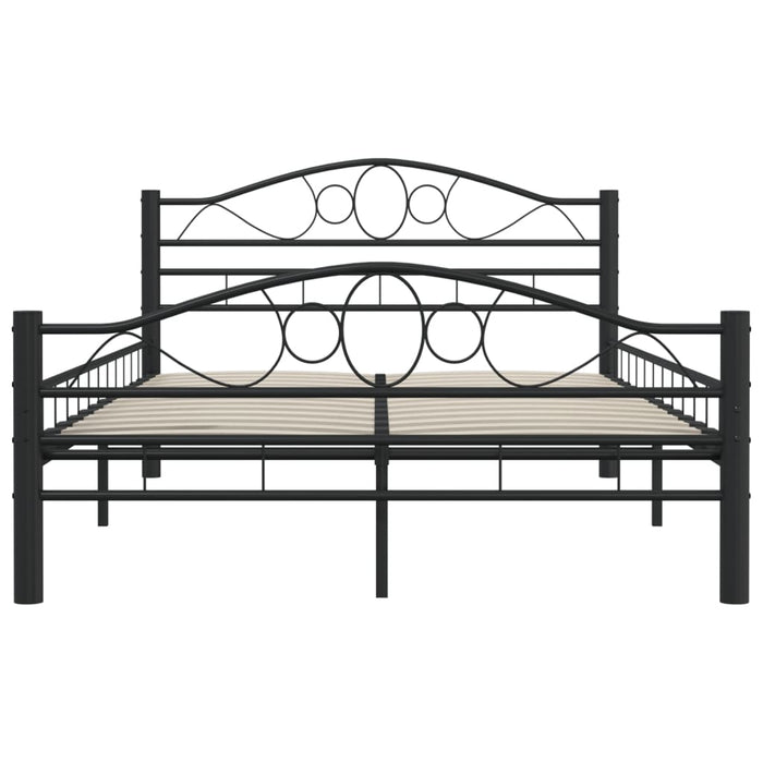 Bettgestell Schwarz Stahl 120x200 cm