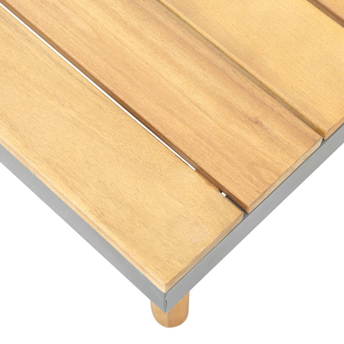 Garden coffee table 60×60×31.5 cm solid acacia wood
