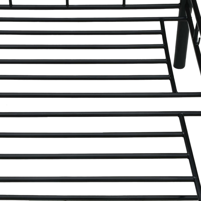 Tagesbett-Rahmen Schwarz Metall 90×200 cm
