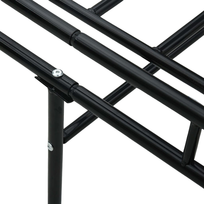 Tagesbett-Rahmen Schwarz Metall 90×200 cm