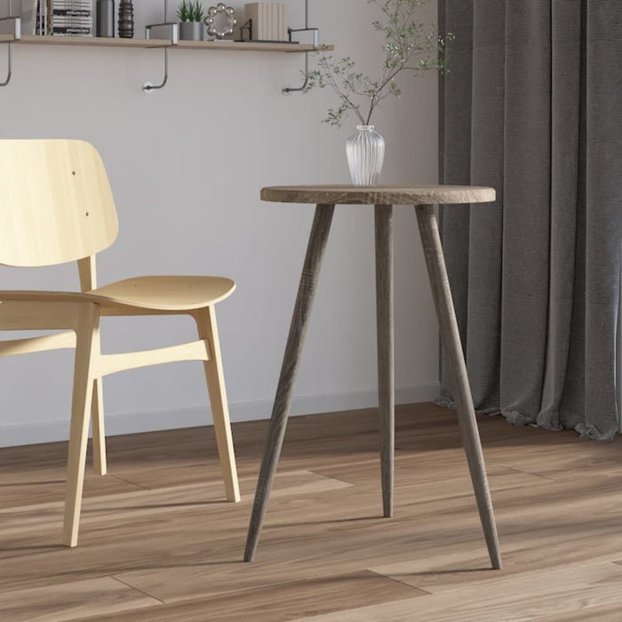 Bistro table gray Ø50x76 cm MDF and iron