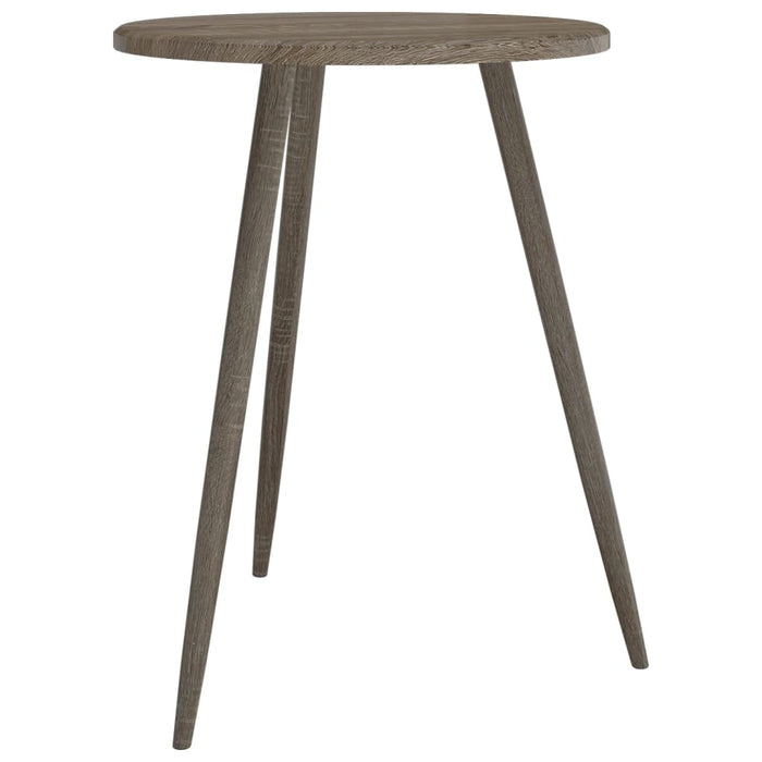 Bistrotisch Grau Ø60x76 cm MDF und Eisen