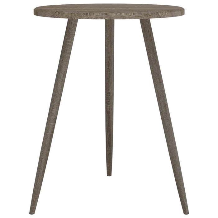 Bistrotisch Grau Ø60x76 cm MDF und Eisen