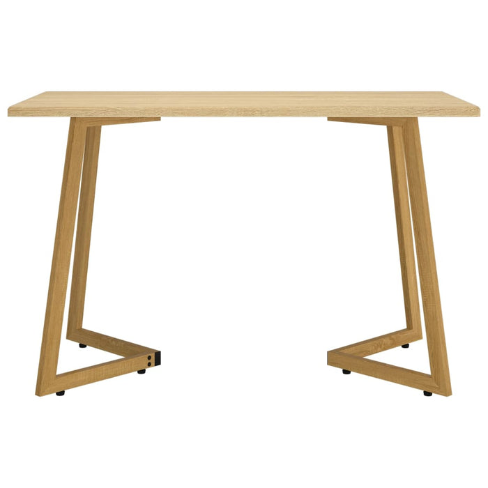 Esstisch Hellbraun 120x60x74 cm MDF und Eisen