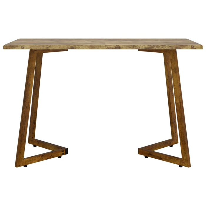 Esstisch Dunkelbraun 120x60x74 cm MDF und Eisen