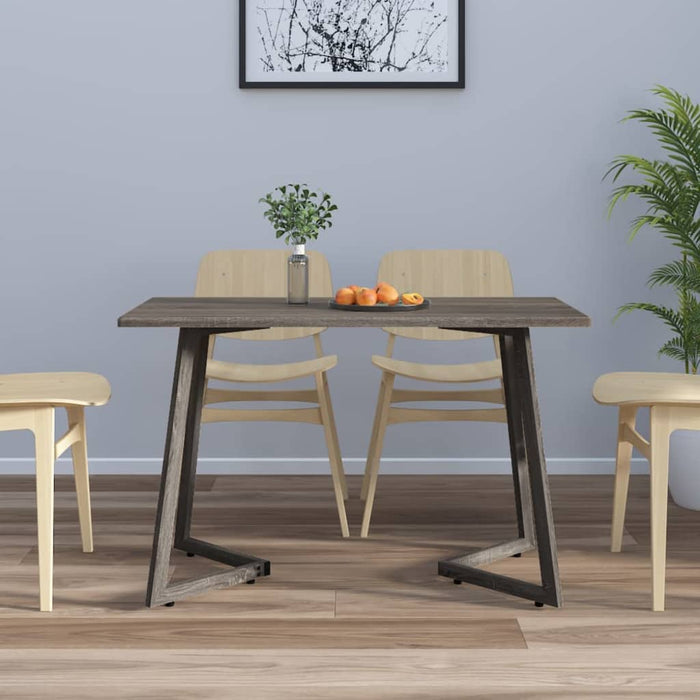 Esstisch Grau 120x60x74 cm MDF und Eisen