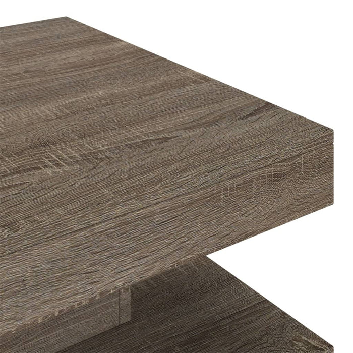 Coffee table gray 60x60x35 cm MDF