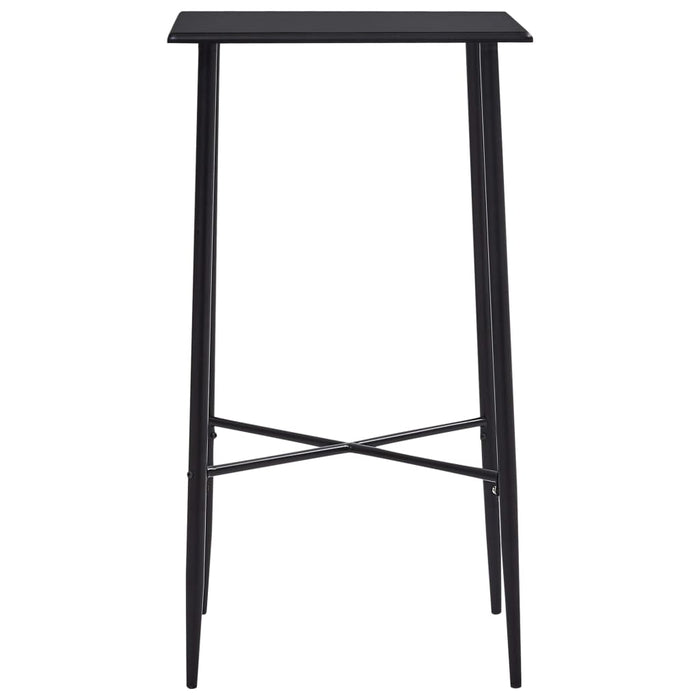 Bar table black 60 x 60 x 111 cm MDF