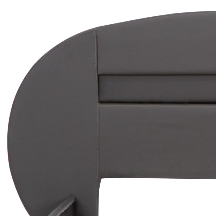 Bettgestell mit LED Schwarz Kunstleder 90x200 cm