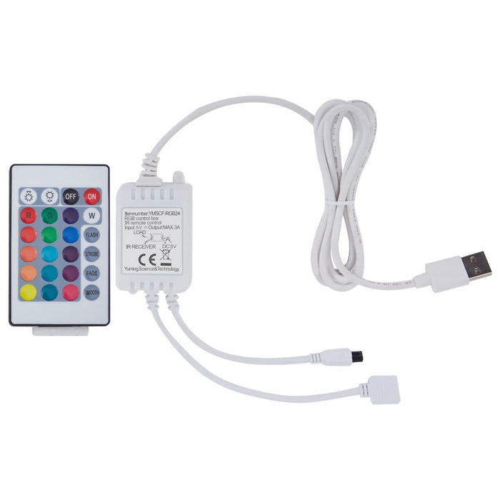 Bettgestell mit LED Grau Kunstleder 160x200 cm