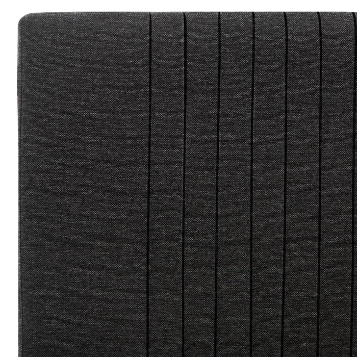 Bettgestell Dunkelgrau Stoff 90×200 cm