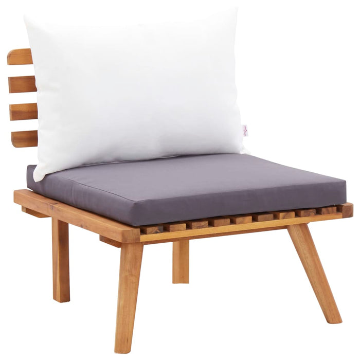 5-tlg. Garten-Lounge-Set Massivholz Akazie