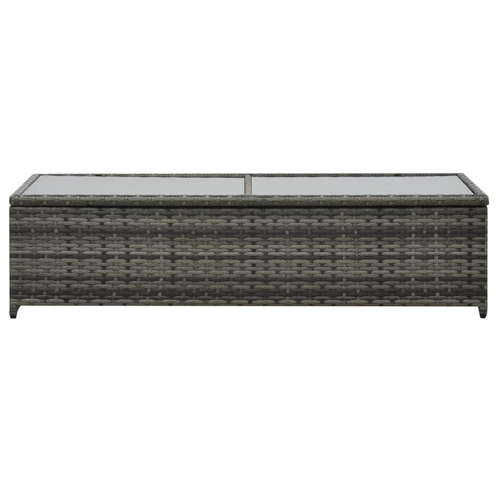 4-tlg. Garten-Lounge-Set mit Auflagen Poly Rattan Anthrazit