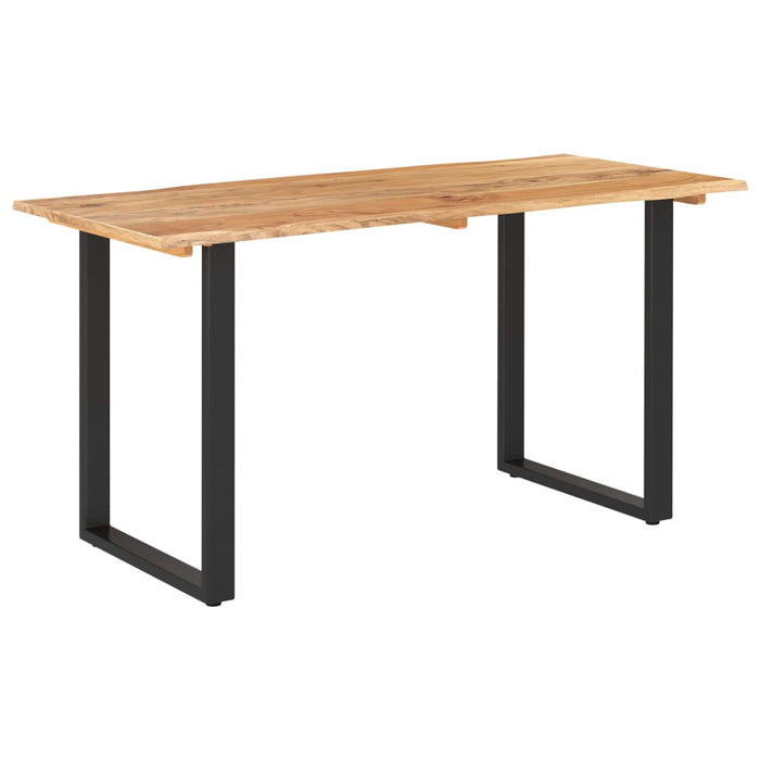 Dining table 140×70×76 cm solid acacia wood